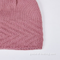 Solid Color Knitted Beanie Fashionable Knitted Beanie for women Supplier